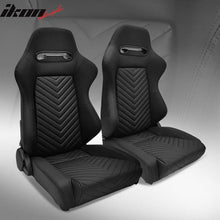 Load image into Gallery viewer, Universal Pair Reclinable Racing Seat with Dual Slider
