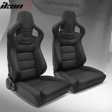 Load image into Gallery viewer, Universal Pair Reclinable Racing Seat with Dual Slider