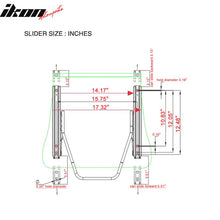 Load image into Gallery viewer, Universal Racing Seat Dual Slider PU Carbon Leather