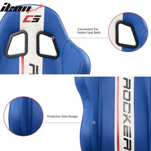 Load image into Gallery viewer, Universal Racing Seat Dual Slider PU Carbon Leather