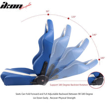Load image into Gallery viewer, Universal Racing Seat Dual Slider PU Carbon Leather