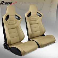 Load image into Gallery viewer, Universal Pair Reclinable Racing Seat with Dual Slider