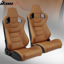 Load image into Gallery viewer, Universal Pair Reclinable Racing Seat with Dual Slider