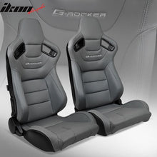 Load image into Gallery viewer, Universal Pair Reclinable Racing Seat with Dual Slider