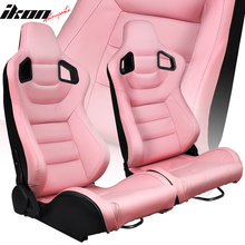 Load image into Gallery viewer, Universal Pair Reclinable Racing Seat with Dual Slider