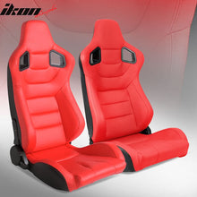 Load image into Gallery viewer, Universal Pair Reclinable Racing Seat with Dual Slider