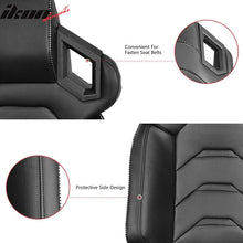 Load image into Gallery viewer, Universal Racing Seat Dual Slider PU Carbon Leather
