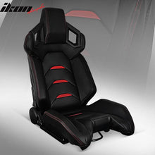 Load image into Gallery viewer, Universal Racing Seat Dual Slider PU Carbon Leather