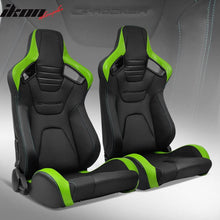 Load image into Gallery viewer, Universal Pair Reclinable Racing Seat with Dual Slider