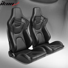 Load image into Gallery viewer, Universal Pair Reclinable Racing Seat with Dual Slider