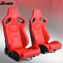 Load image into Gallery viewer, Universal Pair Reclinable Racing Seat with Dual Slider