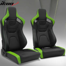 Load image into Gallery viewer, Universal Pair Reclinable Racing Seat with Dual Slider
