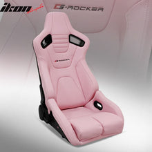 Load image into Gallery viewer, Universal Reclinable Bucket Racing Seat Dual Slider PU Carbon Leather