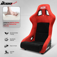 Load image into Gallery viewer, Universal Racing Bucket Seats W/ 4 Point 2" Belt Harness Black