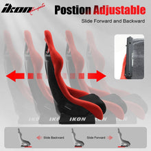 Load image into Gallery viewer, Universal Racing Bucket Seats W/ 4 Point 3" Belt Harness Blue