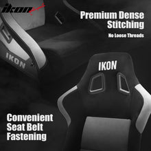 Load image into Gallery viewer, Universal Racing Bucket Seats Slider Suede Left+ Right Silver Black