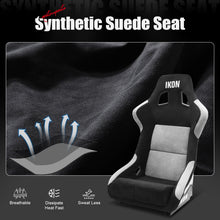 Load image into Gallery viewer, Universal Racing Bucket Seats W/ Slider 4 Point 2" Belt Harness Red