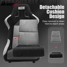 Load image into Gallery viewer, Universal Racing Bucket Seats W/ Slider 4 Point 2" Belt Harness Black