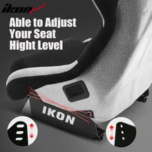 Load image into Gallery viewer, Universal Racing Bucket Seats W/ Slider 4 Point 2" Belt Harness Red