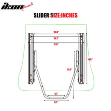 Load image into Gallery viewer, Universal Racing Bucket Seats W/ Slider 4 Point 3" Belt Harness Gray
