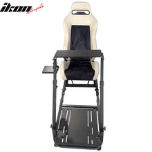 Load image into Gallery viewer, Black Gray Racing Steering Wheel Stand Logitech G29 Thrustmaster