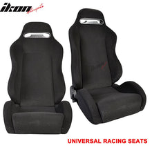 Load image into Gallery viewer, Universal Rco Cloth All Black Racing Seats(Pair)