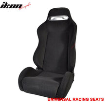 Load image into Gallery viewer, Universal Rco Cloth All Black Racing Seats(Pair)