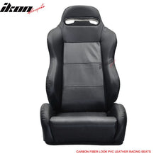 Load image into Gallery viewer, Universal Pair Of Racing Seats CF Print PVC Leather