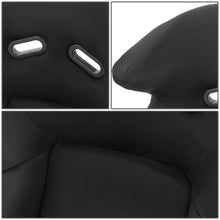 Load image into Gallery viewer, Universal Black Suede Racing Seat with Double Slider - FRP