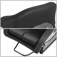 Load image into Gallery viewer, Universal Black Suede Racing Seat with Double Slider - FRP