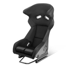 Load image into Gallery viewer, Universal Black Suede Racing Seat with Double Slider - FRP