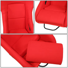 Load image into Gallery viewer, Racing Bucket Seat w/ Slider Red Fabric FRP