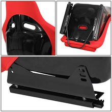 Load image into Gallery viewer, Racing Bucket Seat w/ Slider Red Fabric FRP