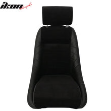 Load image into Gallery viewer, Classic Bucket Single Black Seat With Sliders Suede Faux Leather PU