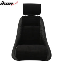 Load image into Gallery viewer, Classic Bucket Single Black Seat With Sliders Suede Faux Leather PU