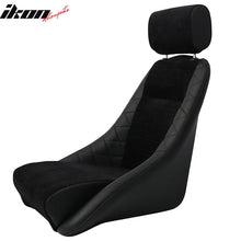 Load image into Gallery viewer, Classic Bucket Single Black Seat With Sliders Suede Faux Leather PU