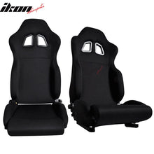 Load image into Gallery viewer, Universal JDM Style Black Racing Seats Cloth