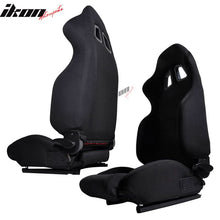 Load image into Gallery viewer, Universal JDM Style Black Racing Seats Cloth