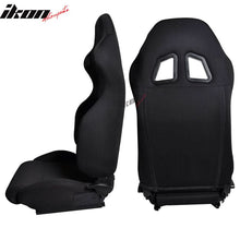 Load image into Gallery viewer, Universal JDM Style Black Racing Seats Cloth