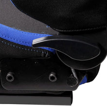 Load image into Gallery viewer, Universal JDM Style Black Blue Racing Seats Cloth