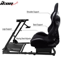Load image into Gallery viewer, Black Racing Seat Steering Wheel Stand 20Logitech G29 Thrustmaster