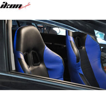 Load image into Gallery viewer, Universal Black Blue PVC Leather Passenger Side Racing Seats Slider
