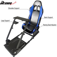 Load image into Gallery viewer, Blue Racing Seat Steering Wheel Stand Logitech G29 Thrustmaster