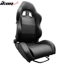 Load image into Gallery viewer, Universal RS Style Balck Racing Bucket Seats PVC Leather