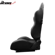 Load image into Gallery viewer, Universal RS Style Balck Racing Bucket Seats PVC Leather
