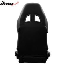 Load image into Gallery viewer, Universal RS Style Balck Racing Bucket Seats PVC Leather