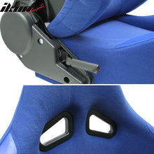 Load image into Gallery viewer, Universal JDM Sport Blue Racing Bucket Seats Cloth