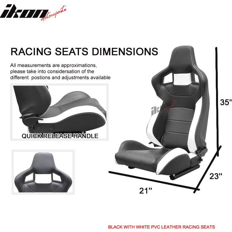 1990-1999 Toyota MR2 W20 SW20 Chassis Racing Seats + Bracket