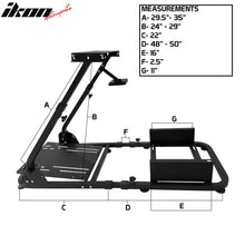 Load image into Gallery viewer, Black Racing Seat Steering Wheel Stand Logitech G29 Thrustmaster