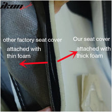 Load image into Gallery viewer, Universal 2x Reclinable Racing Seats Dual Slider Suede PU Carbon Leath